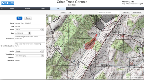 Photo of Search and Rescue planning in Crisis Track