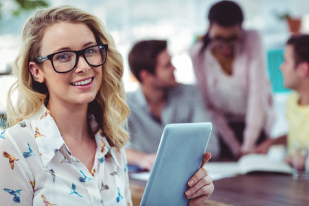 Stock photo of an employee