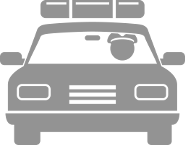 Graphic of a police car