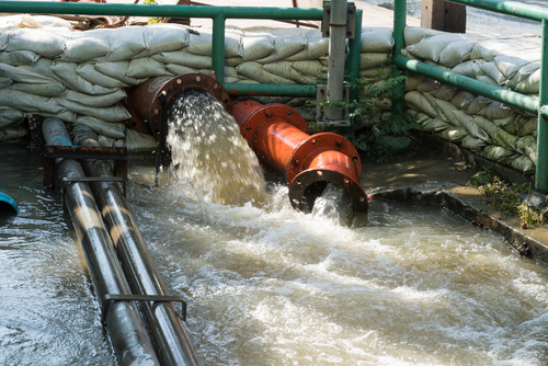 Photo of bursted sewer pipe